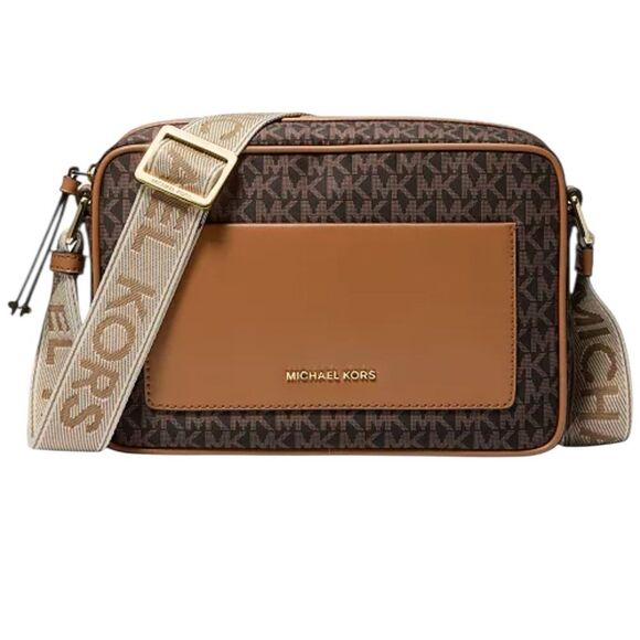 MICHAEL Michael Kors Jet Set Logo East West Nylon Unisex Crossbody - Picture 1 of 8